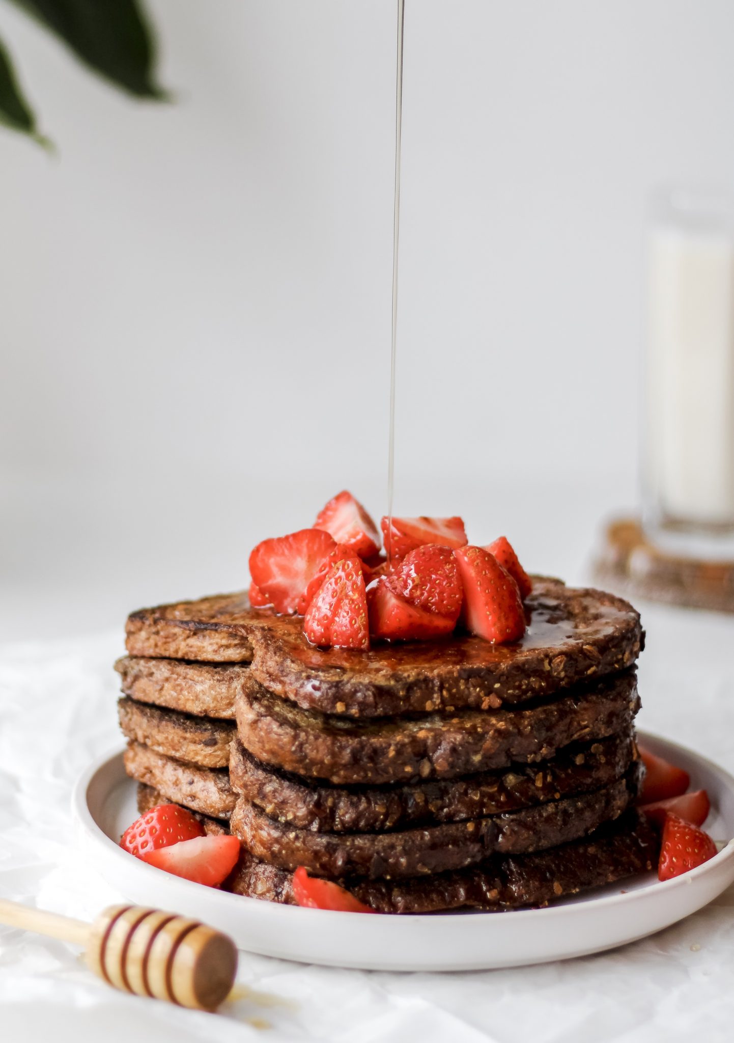 whole grain french toast with warmed honey Live Healthy with Lexi