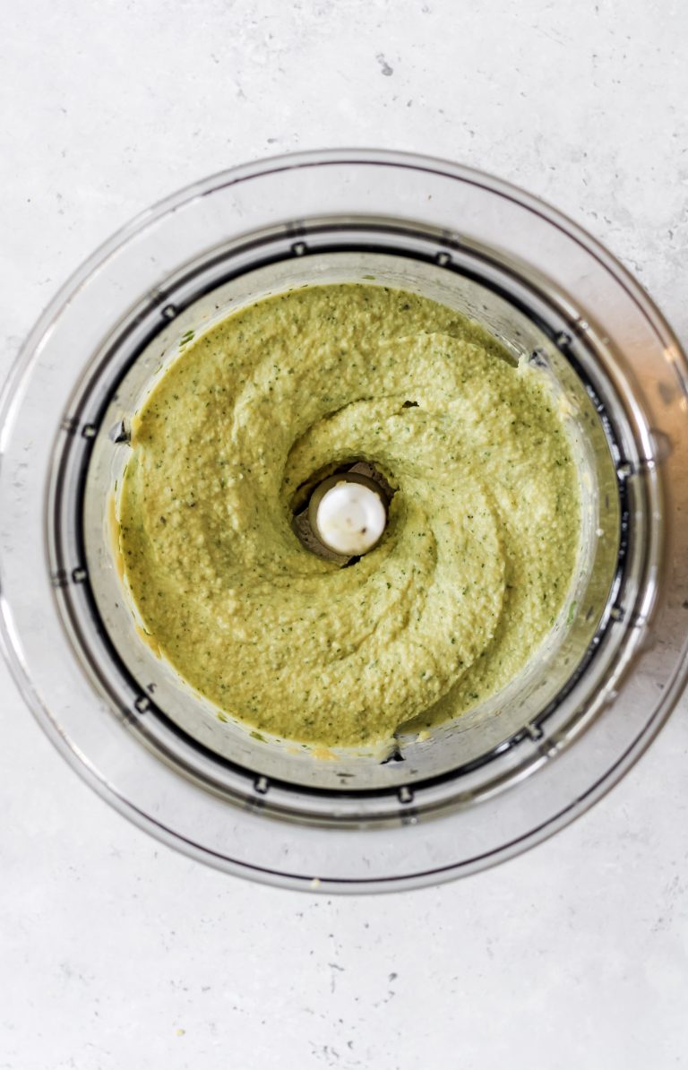 Basil Pesto Hummus Recipe (ready in 5 minutes!) Live Healthy with Lexi