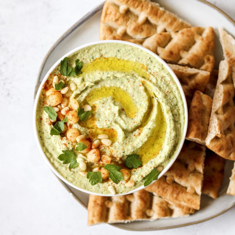Basil Pesto Hummus Recipe (ready in 5 minutes!) Live Healthy with Lexi