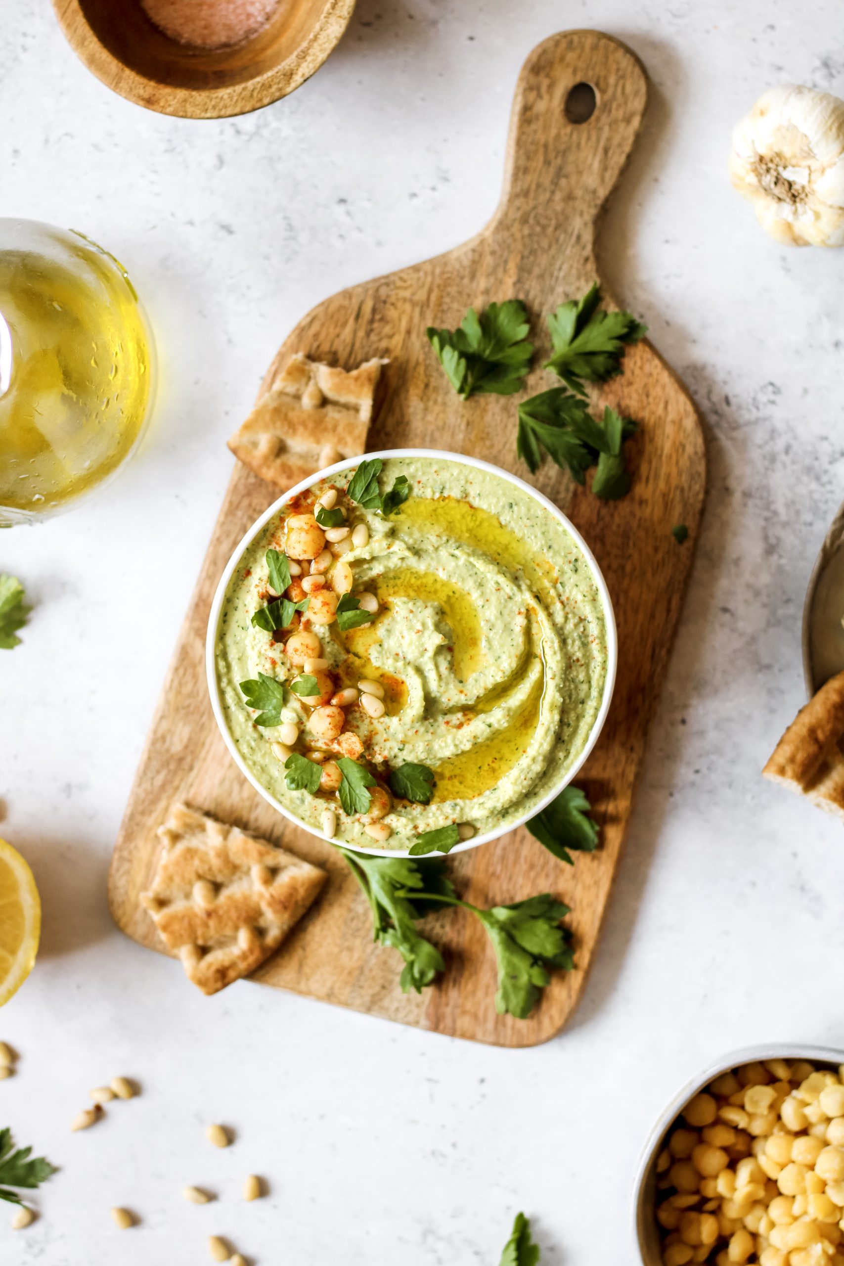 Basil Pesto Hummus Recipe (ready in 5 minutes!) Live Healthy with Lexi