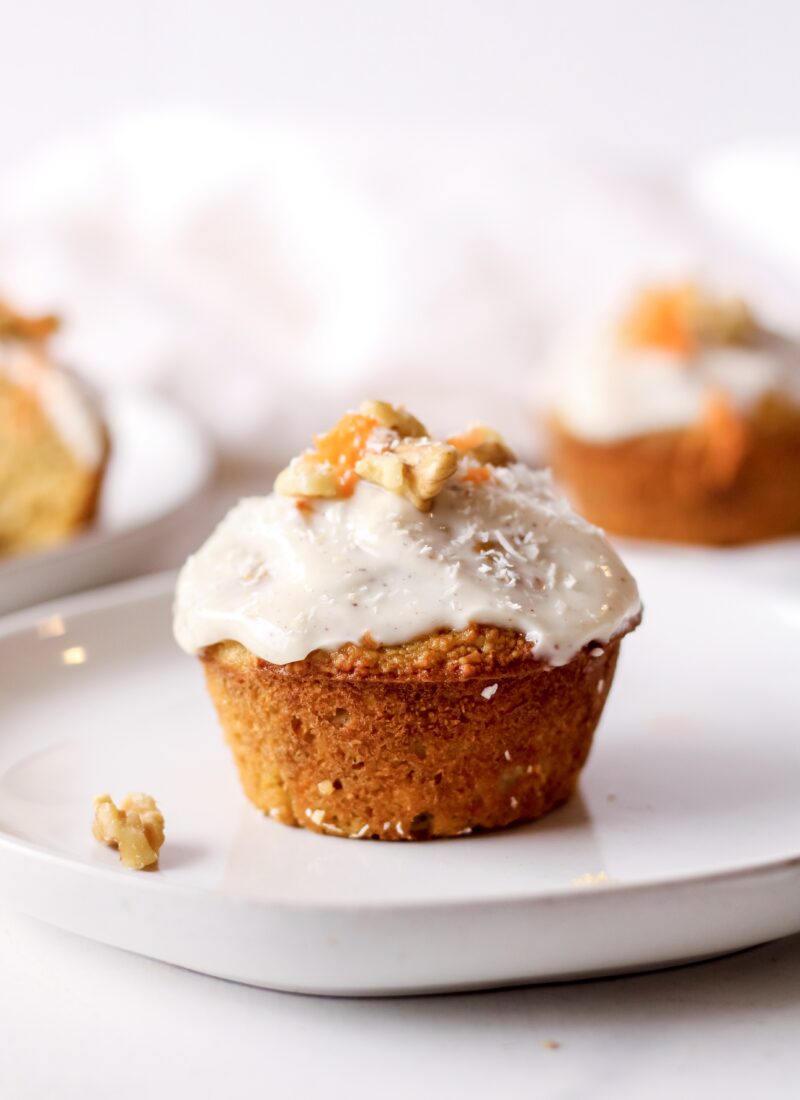 Healthy Carrot Cake Muffins (GF/DF!)